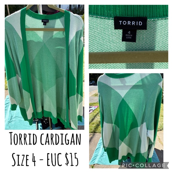 Torrid Vibrant Green Cardigan - Picture 1 of 1